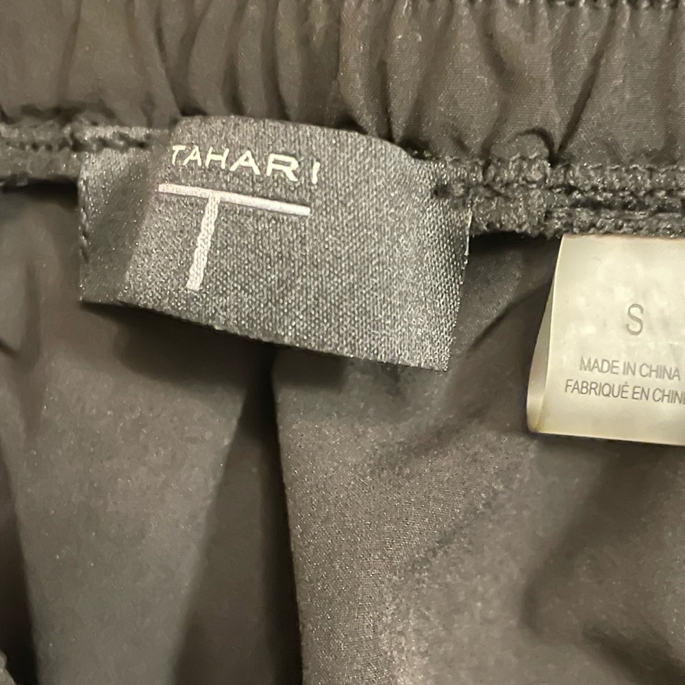 Tahari Classic High Rise Elastic Waist Belted Black Pull on Pants NWOT SMALL - Picture 6 of 8